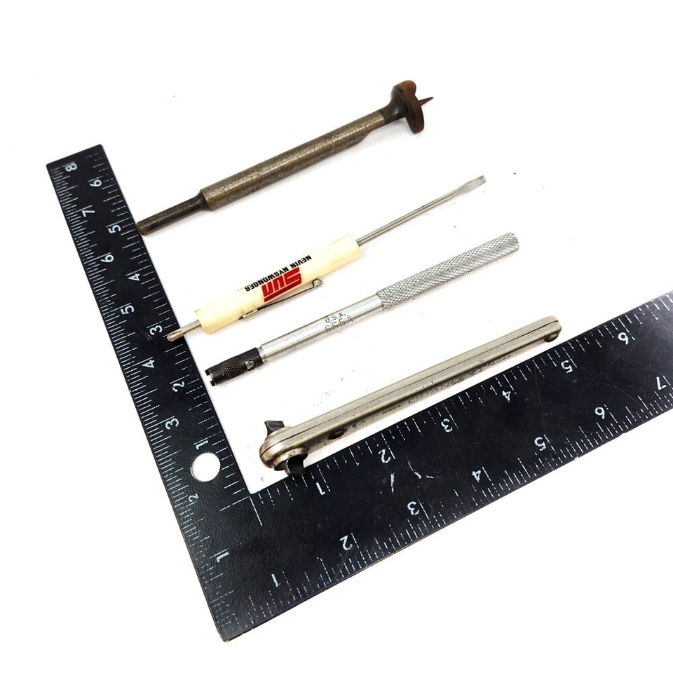 4 Pcs Blue Point SS5A Screw Starter, Stanley 3800 Ratchet, 04-014 Drill Bit Set - Image 3 of 4