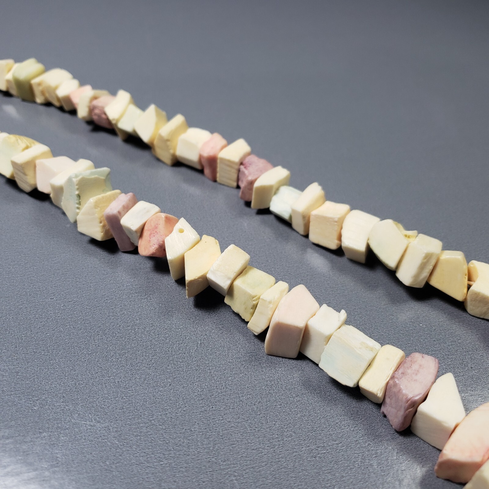 Beaded Shell Necklace Pastel Statement Retro Mid … - image 8