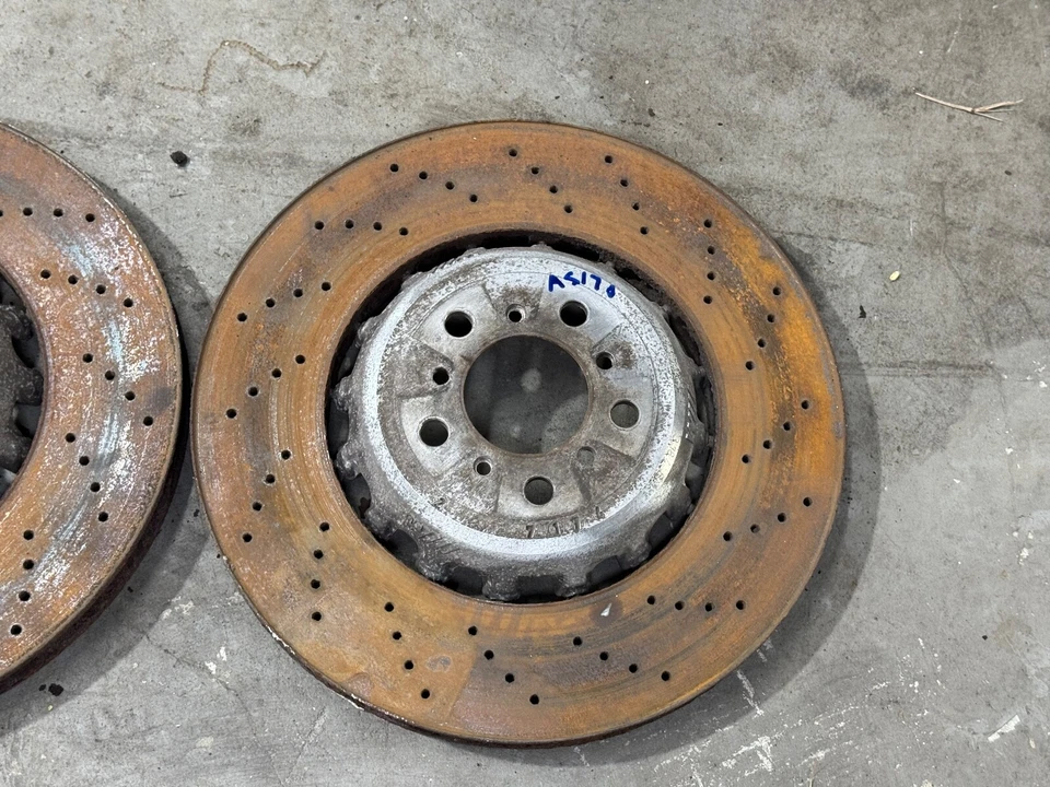 12-17 BMW F06 F10 F12 F13 M5 M6 DISCO FRENO DELANTERO IZQUIERDO DERECHO ROTORES OEM PAR Foto 2 de 4