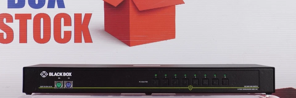 Black Box SS8P-SH-DVI-U Secure 8-Port Desktop KVM Switch - New Open Box - Image 3 of 4