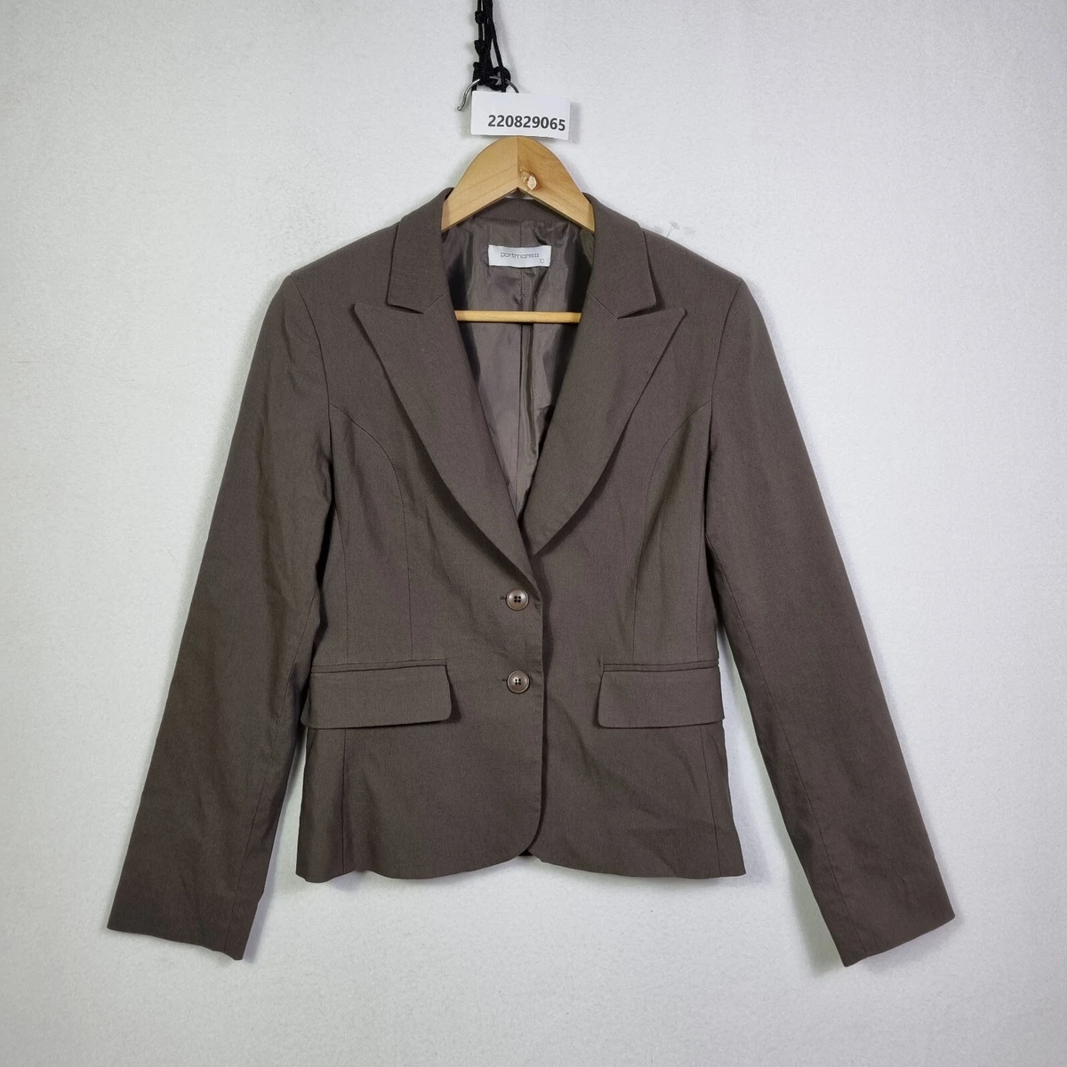 Portmans Blazers Suit Jacket Size 10 Brown Womens Long Sleeve