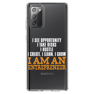 Clear Case for Galaxy Note Entrepreneur Opportunity Risks Hustle