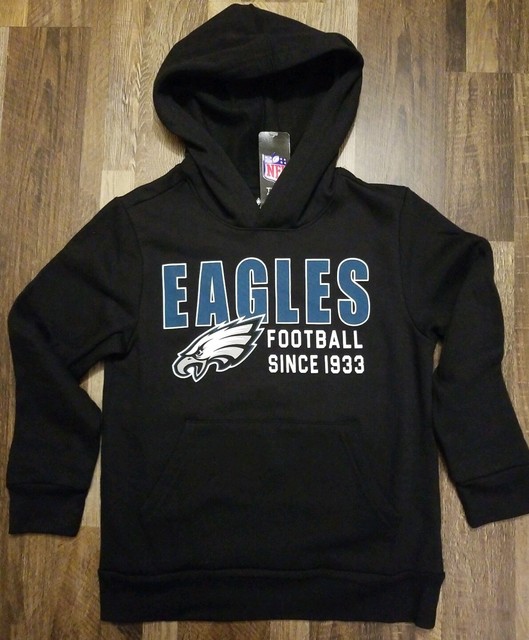 Philadelphia Eagles Youth Boys Size medium (8) Hooded pullover Sweatshirt NWT... eBay