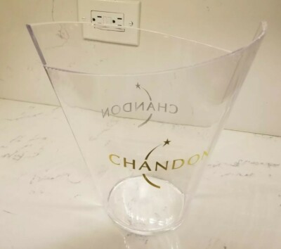NEW Chandon Wine Champagne Ice Bucket - Clear Acrylic