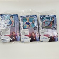 Frozen 2 Elsa Anna Swim Set Inflatable Beach Ball Arms Float Swim Ring Lot of 3