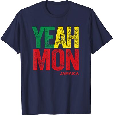 Yeah Mon Jamaica Patois Slang Jamaican Colors Gift Unisex T-Shirt