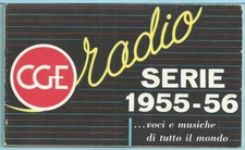 depliant - brochure CGE Radio Serie 1955/56 ... voci e musiche di tutto il mondo