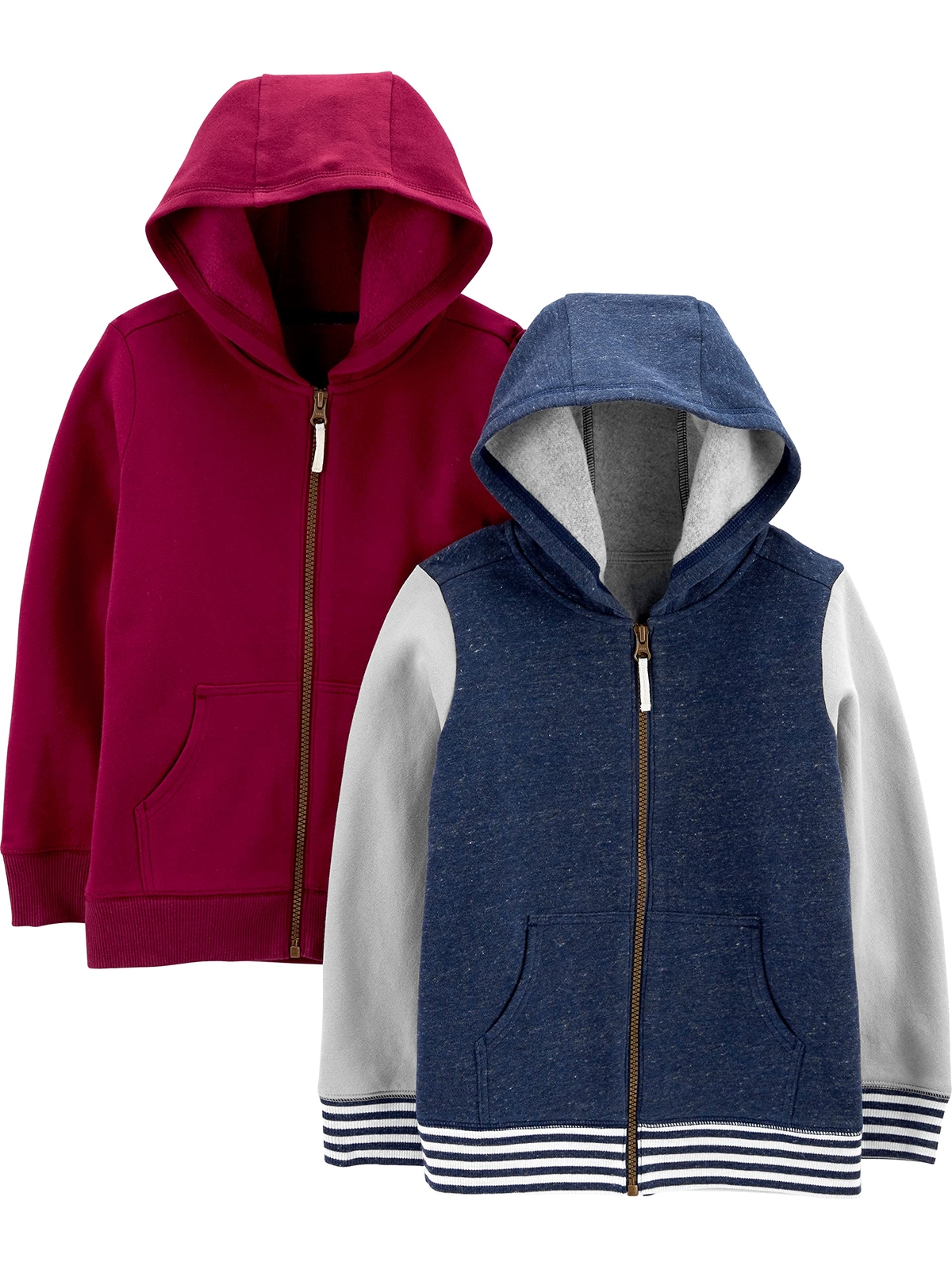 Simple Joys By Carter'S Baby Boys' Fleece FullZip Hoodies, Pack Of 2