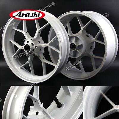 2007-2022 Honda CBR600RR Customized White Rims Front Rear Wheel