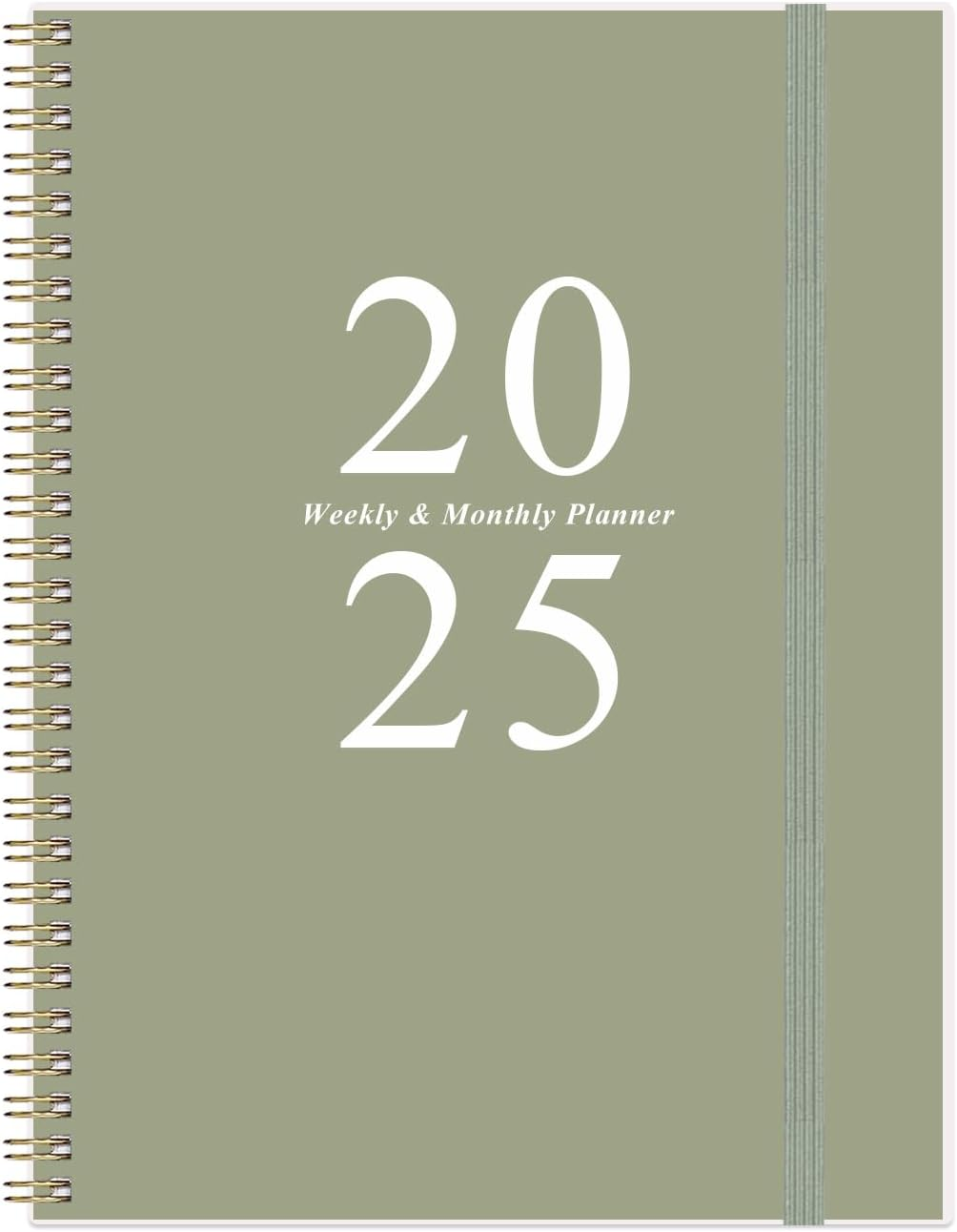 2025 Planner - Weekly & Monthly Planner Spiral Bound, Planner 2025 from January
