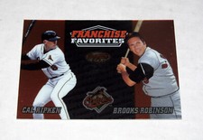 2000 Bowman's Best Franchise Favorites 2C Brooks Robinson w/Cal Ripken  Orioles