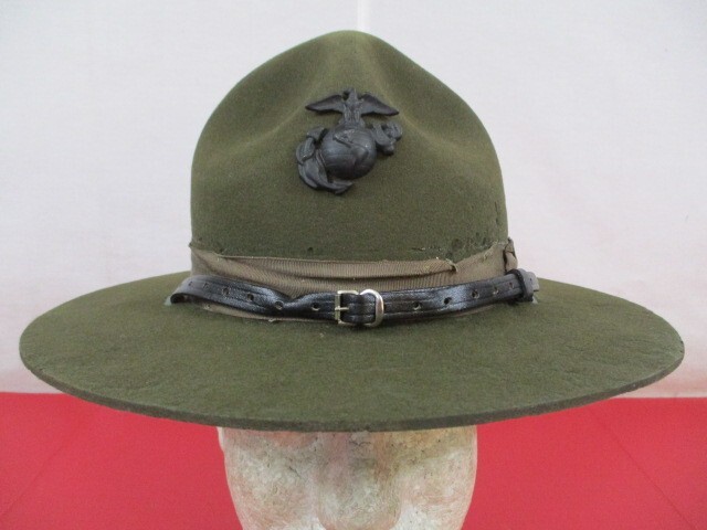 Vietnam USMC Enlisted 1911 Montana Peak Campaign Hat EGA Emblem 