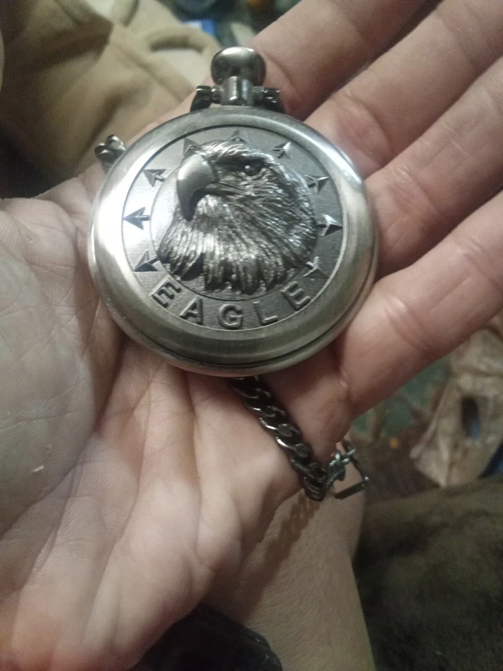 VINTAGE POCKET WATCH- Quartz- Majesti Japan Flying Eagle - Image 4 of 4