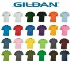 Gildan T-Shirt Heavy Cotton Men's Solid Short Sleeve New (Other) S-3X  $4-$7.50