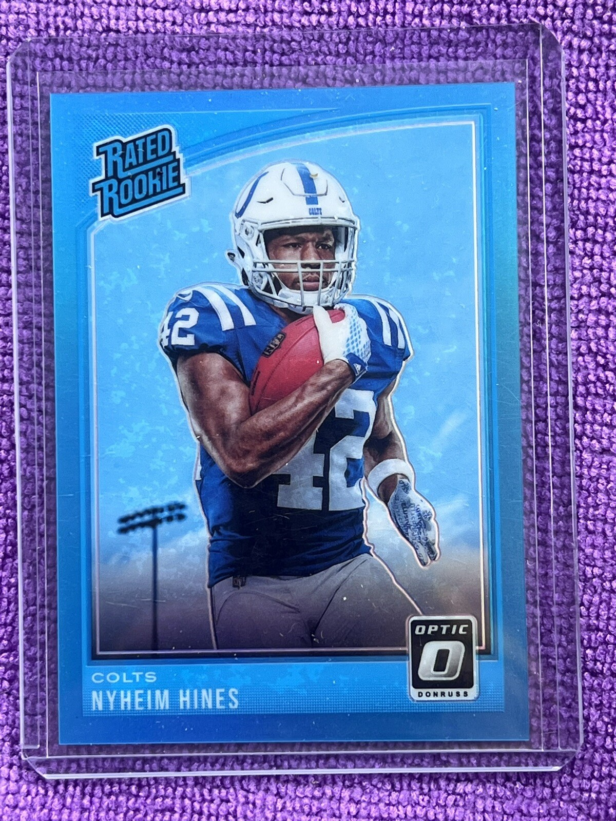 Nyheim Hines Panini Donruss Optic #177 Aqua