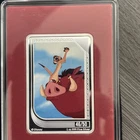 New Listing2024 Agoro Disney Lion King Trading Coin Timon & Pumbaa Ruby Mintage 1oz .999 AG