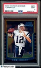 2000 Bowman Chrome #236 Tom Brady New England Patriots RC Rookie PSA 9 MINT