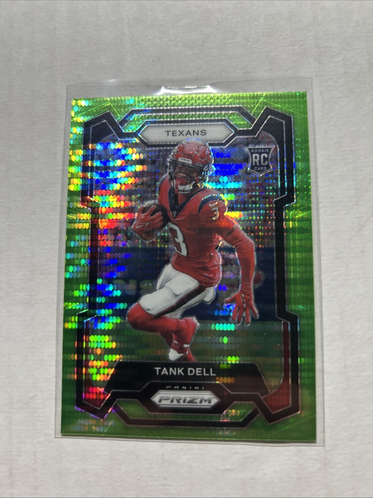 2023 Panini Prizm - Rookies Neon Green Pulsar Prizm #341 Tank Dell (RC)