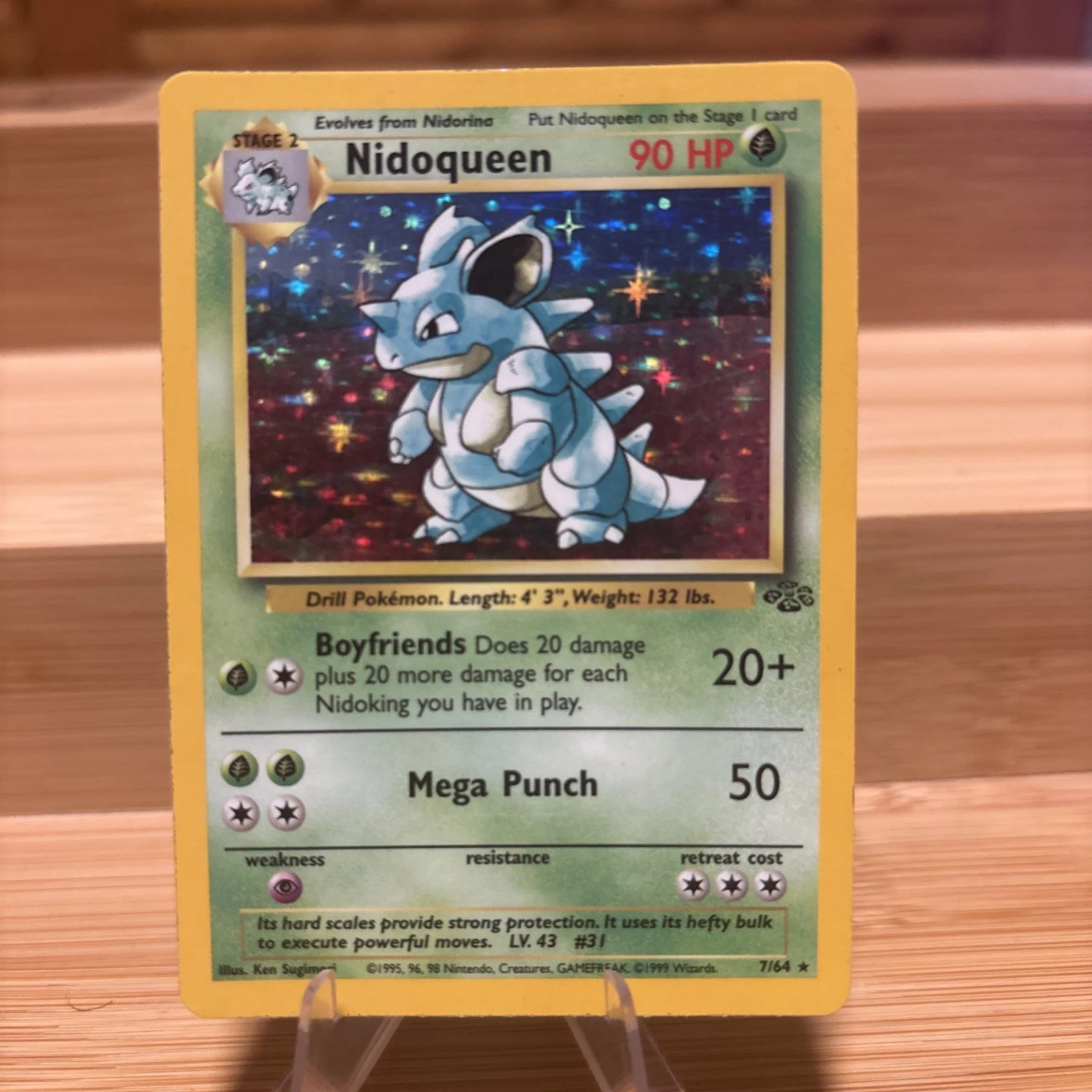 Pokémon TCG Nidoqueen Jungle 7/64 Holo Unlimited Holo Rare