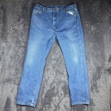 Wrangler 13MWZPW Cowboy Cut Original Fit Jeans Blue Denim 40x34 Mens