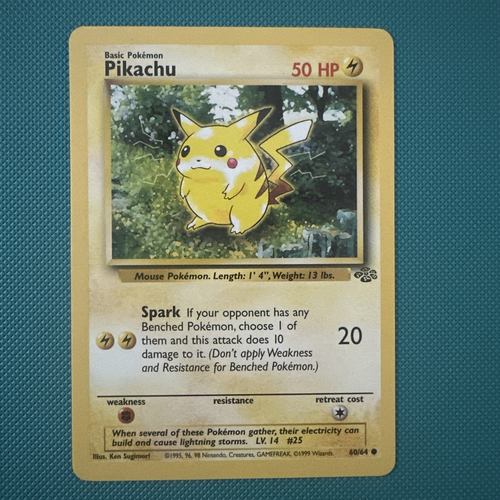 Nintendo’s Pikachu Pokémon Card 60/64 1999
