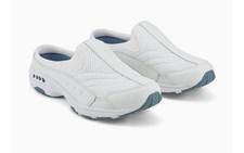 Women's Easy Spirit, Traveltime Classic Clog TRAVELTIMEWTBLU White Sz 8W