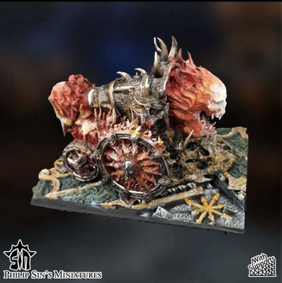 #ad Demon Cannon Fantasy Tabletop Miniature War machine $20.00