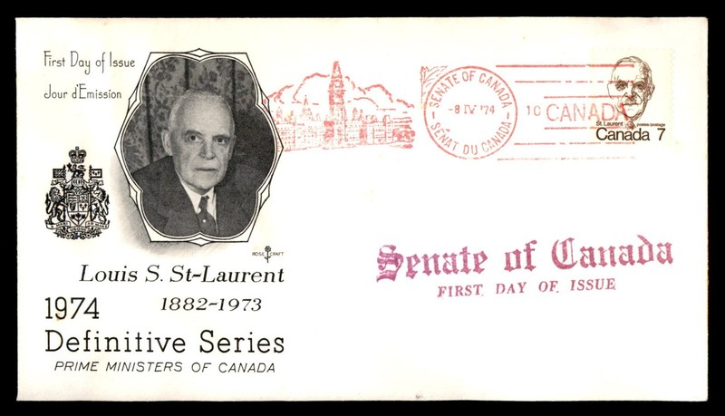 Mayfairstamps Canada FDC 1974 Louis S St Laurent Senate First Day Cover aaz_7006