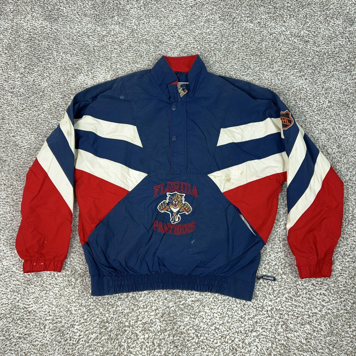 スターター ナイロン ジャケット キッズ 90s NHL ケンタッキー州　S Vintage Florida Panthers Jacket Mens XL Blue NHL Hockey Starter
