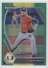 2021 Panini Prizm Draft Picks Green & Yellow Hyper Prizm Jake Smith #PDP171 8d2