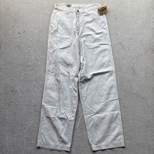 Deadstock VINTAGE 90s Lee Dungaree Chico Fatigue Military Pants 7 Khaki Baggy