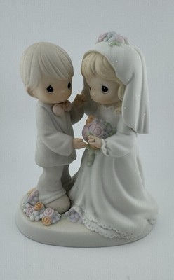 Precious Moments 'I Give You My Love Forever True' Figurine 1994 #129100 Wedding