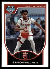 Simeon Wilcher 2023-24 Bowman University Chrome #07-6 St. John's Red Storm
