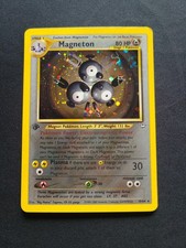 1st Edition Magneton 10/64 Neo Revelation Holo MP Good Condition on eBay