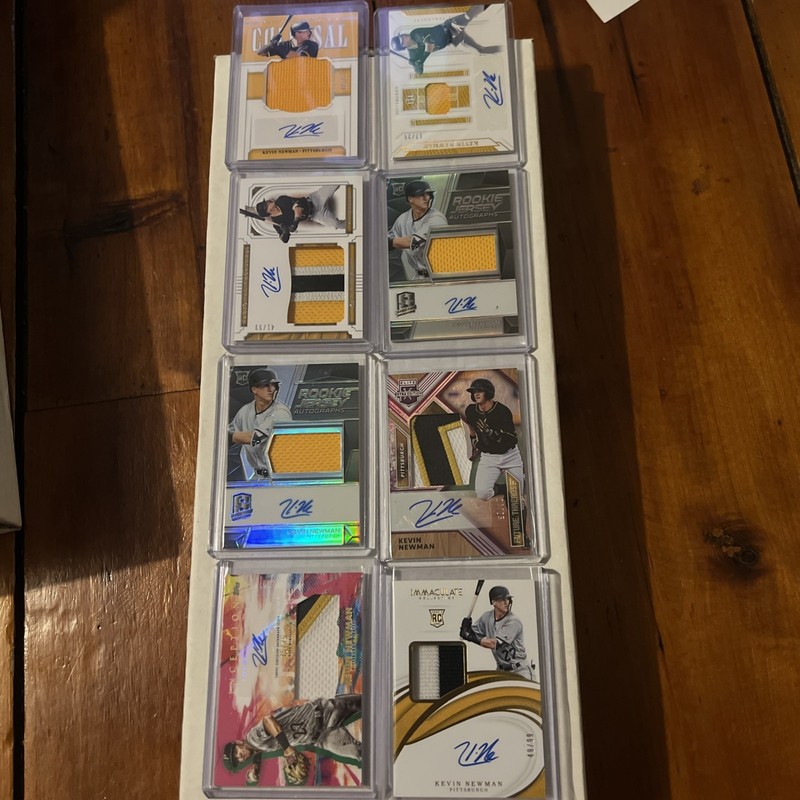 Kevin Newman Patch Auto Lot Numbered Patch Auto Cards