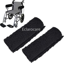 2Pcs Wheelchair Armrest Pads Arm Rest Covers Office Chair Soft Winter Warm Plush