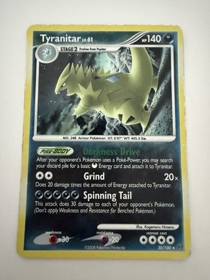 Pokémon Tyranitar Stormfront Rare 30/100