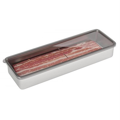 Stainless Steel Bacon Container Airtight Deli Meat Container for Refrigerator