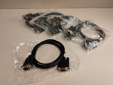 DB9 Serial Extension Wire Cable M/F RS232 6 Foot Length Black Qty 5 Cables