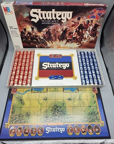 Stratego - Vintage 1986 Board Game Milton Bradley  COMPLETE w/ printed rules