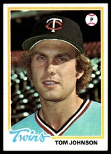 Tom Johnson 1978 Topps #54 Minnesota Twins MLB READ FREE SHIPPING AutographDen
