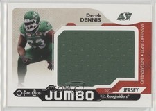 2018 Upper Deck CFL OPC Jumbo Achievements Jerseys Derek Dennis #OPC-DE i9i