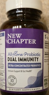 New Chapter All Flora Probiotics DUAL IMMUNITY 30 Caps (30 Serv) BEST BY 07/26