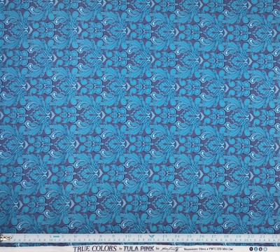 Tula Pink Quilting Fabric True Colors Mini Owl Pacific Fat Quarter OOP RARE