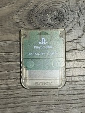 Memory Card Sony PlayStation SCPH-1020 PS1 Clear Transparent Original 1MB