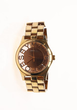 Marc By Marc Jacobs Women's Rose Gold Henry Skeleton Watch F1189 6.5"