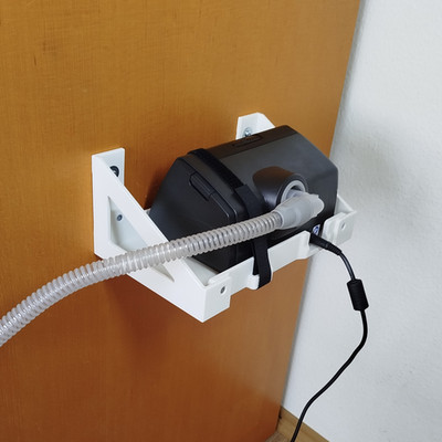 Wandhalterung für ResMed AirSense 10 (mit & ohne Wassertank) inkl. Schrauben