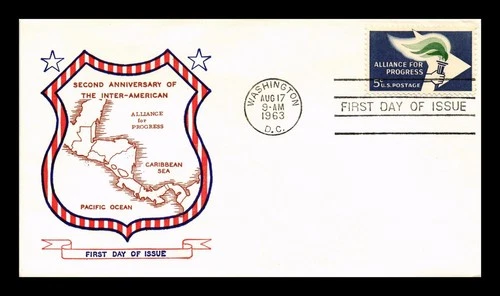 DR JIM STAMPS US COVER ALLIANCE FOR PROGRESS FIRST DAY ISSUE SCOTT 1234