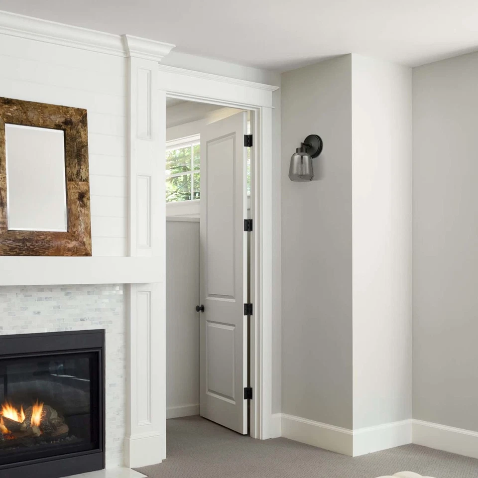 Electric 65549 Salma 1-Light Plug-in or Hardwire Wall Sconce, Matte Black, Pl... - Image 3 of 4