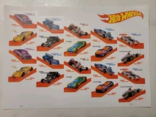 20 FOREVER FIRST CLASS LETTER STAMPS HOT WHEELS 50TH MNH 2018 BOOK PANE REDLINE